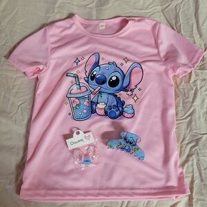 Stitch Shirt, Featuring a Party Theme, Stretch Bracelet, Hair Claw